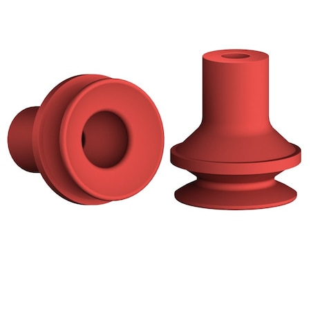 Fipa Bellows vacuum cup diam. 16 mm, Silicone red 23.016.297.2